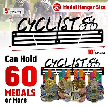 Cycling Medal Hanger — Cycling Medal Display Rack - Metallic Art